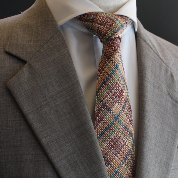 DOMYO KUMIHIMO Tie Wide - Various reds,  Silk100%
